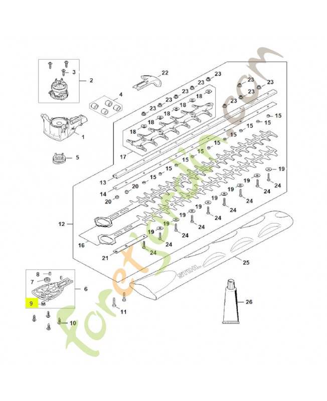 Vis de fermeture stihl réf : 4226-641-6500