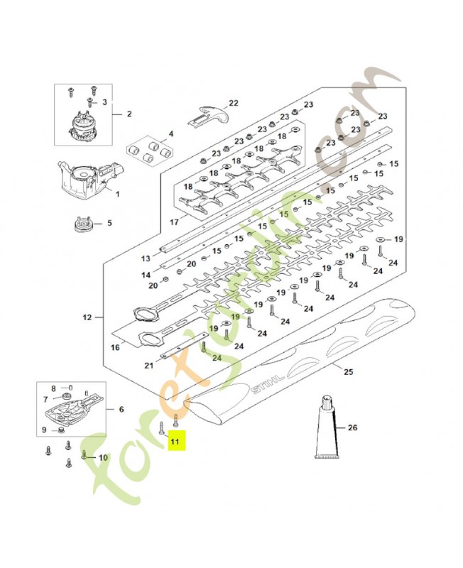 Vis cylindrique is m5x30 stihl réf. 9022-341-1070