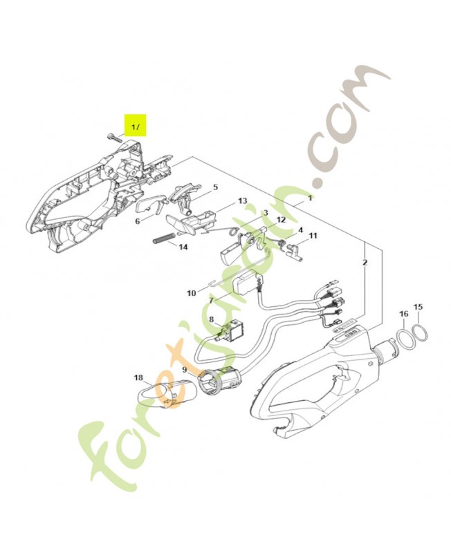 Vis cylindrique IS-P5x18 stihl réf. 9074-477-4132