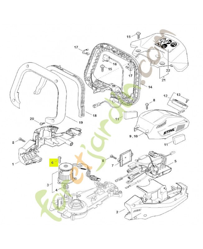 Vis cylindrique is-d5x20 stihl réf. 9075-478-4136