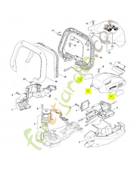 Recouvrement hsa 130 R stihl réf.4869-600-3509