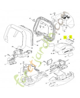 Couvercle stihl réf. FA01-820-8000