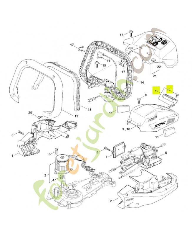 Couvercle stihl réf. FA01-820-8000