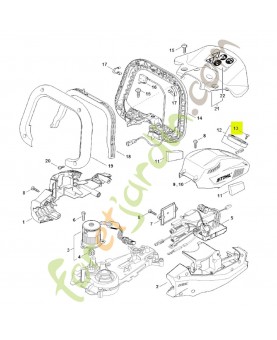 Vis cylindrique IS-P4x12 stihl réf. 9074-477-2980