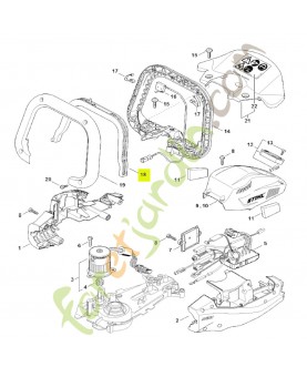 Levier de commande stihl réf. 4869-798-1600
