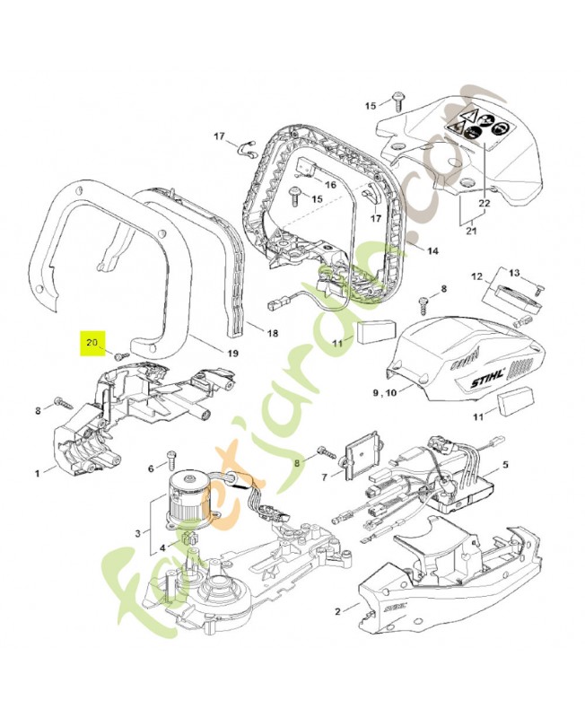 Vis cylindrique IS-P4x14 stihl réf. 9074-478-3005