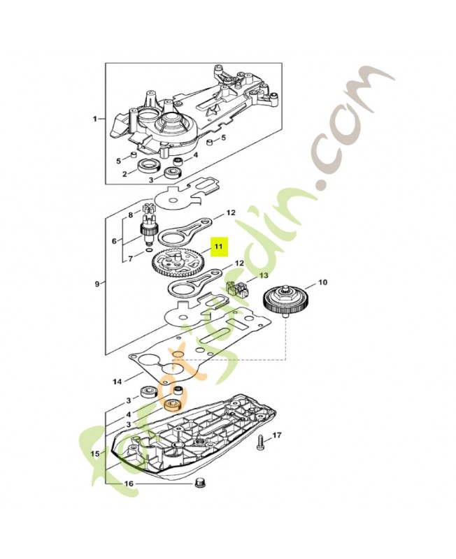 Pignon stihl réf. 4237-640-7501