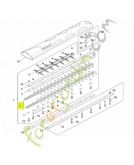 Jeu de 2 Couteaux 600 mm / 24" R stihl réf. 4237-710-6053