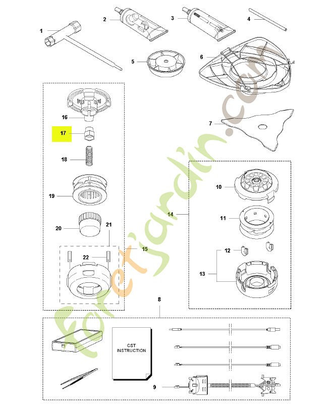 Adaptateur husqvarna réf : 537186102