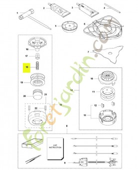 Ressort husqvarna réf : 537186001