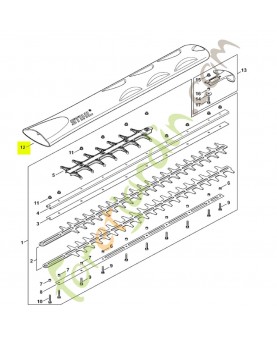 Protège-couteaux 750 mm / 30" stihl réf. 4237-790-9207