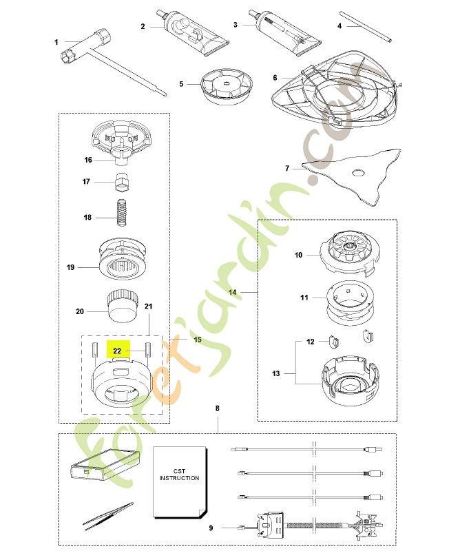 Œillet 50 pièces husqvarna réf : 501330401