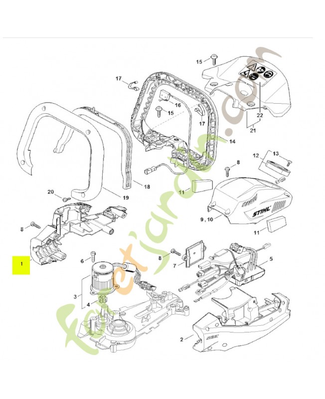 Carter moteur stihl réf. 4869-602-1204