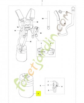 Coussinet de protection husqvarna réf : 537275901