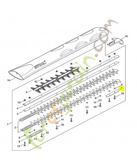 Tôle de protection stihl réf. 4237-717-3100