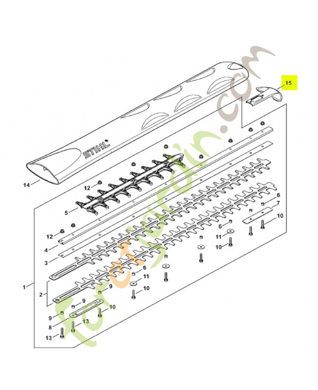 Protège­ guidage stihl réf.4237-792-9006