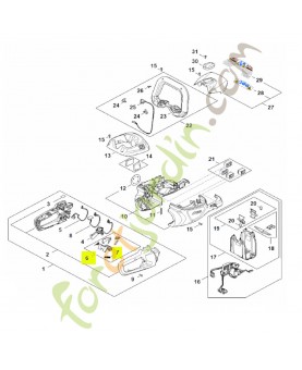 Jeu d'éléments de commande réf. Stihl HA02-007-3800