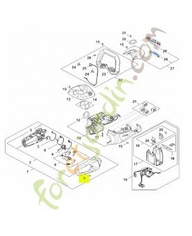 Vis cylindrique IS-P4x16 stihl réf : 9074-477-3025