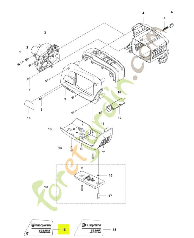 Autocollant husqvarna réf : 593349803