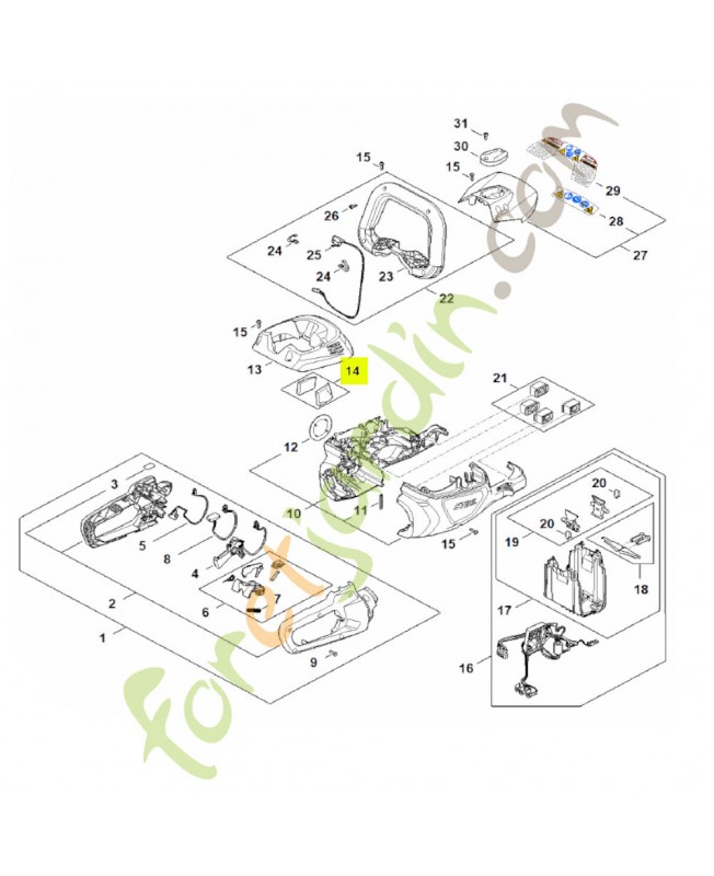 Filtre réf. Stihl HA02-084-2600