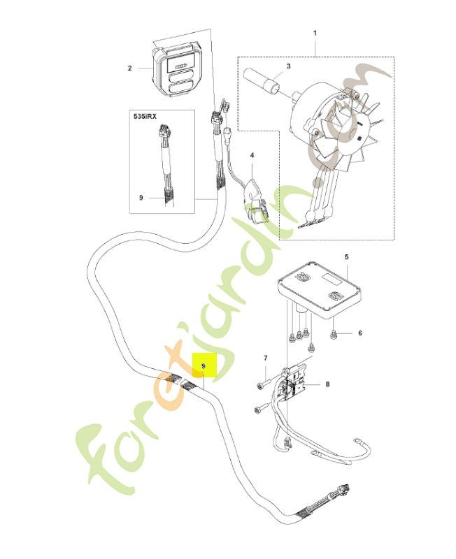 Câblage complet husqvarna réf : 593589901