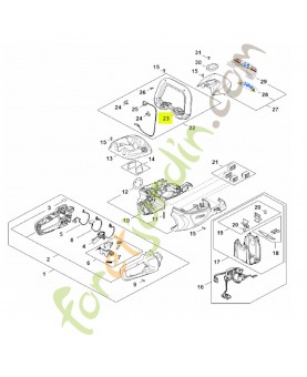 Levier de commande stihl réf. 4869-798-1600