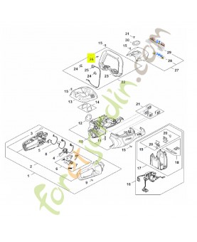 Vis cylindrique IS-P4x14 stihl réf. 9074-478-3005