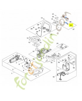 Pictogramme d'avertissement hsa 140 réf. Stihl HA02-967-7200