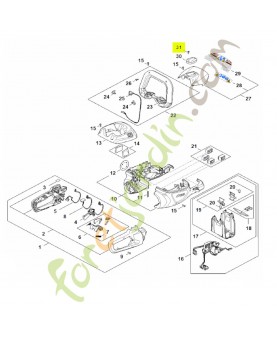 Vis cylindrique IS-P4x12 stihl réf. 9074-477-2980