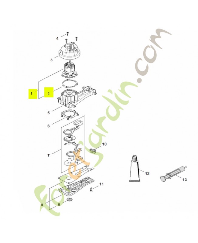 Moteur électrique réf. Stihl HA02-600-0204