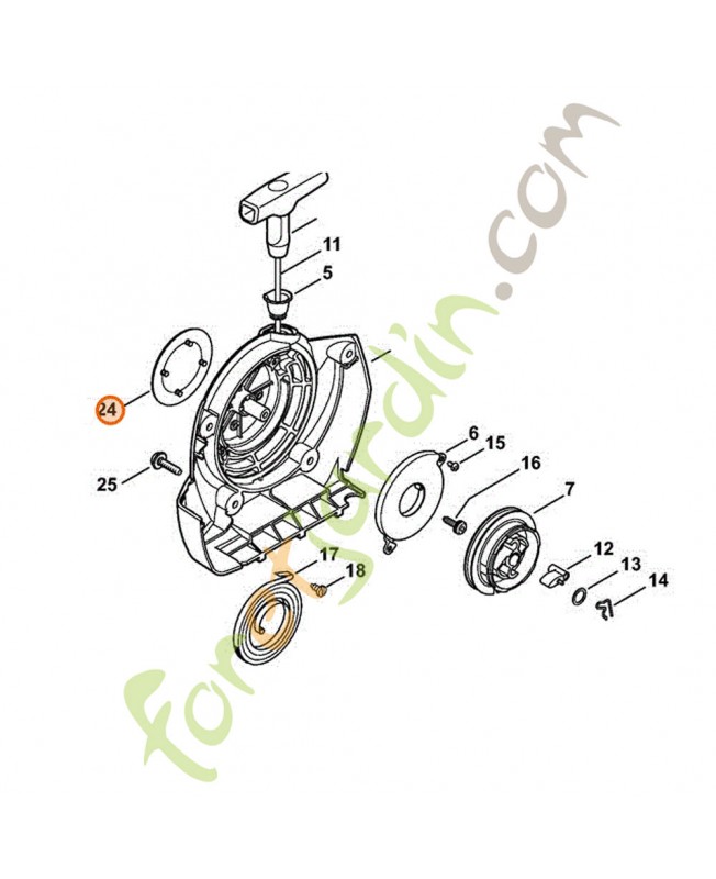 Plaque matricule fs 300 Stihl réf. 4134-967-1509