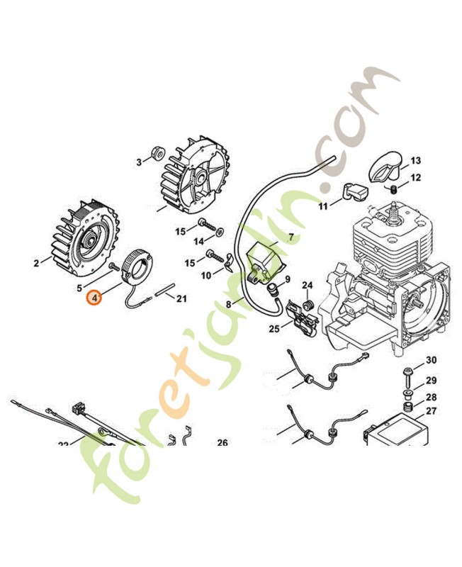 Generateur fr 480c stihl ref. 4128-404-3500