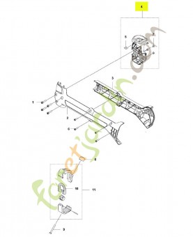 Support de guidon husqvarna réf : 591471502