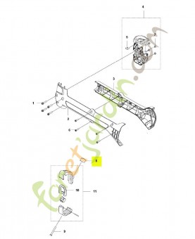 Bouton husqvarna réf : 537130402