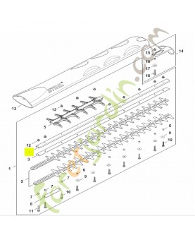 Glissière de guidage 750 mm / 30" R stihl réf. 4237-641-4604