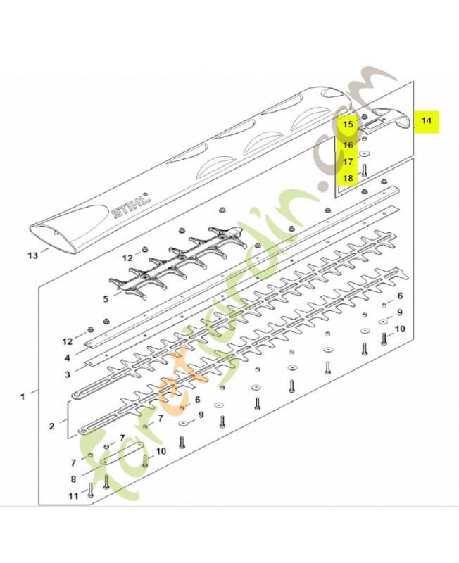 Protège-guidage stihl réf. 4237-790-9802