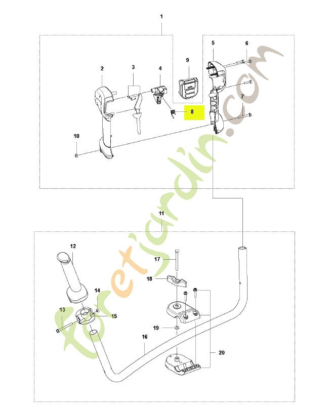 Ressort husqvarna réf : 593838601