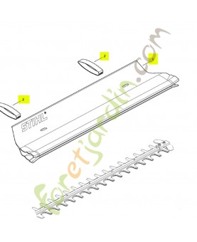 Déflecteur hs 600mm stihl réf. HA02-740-3300