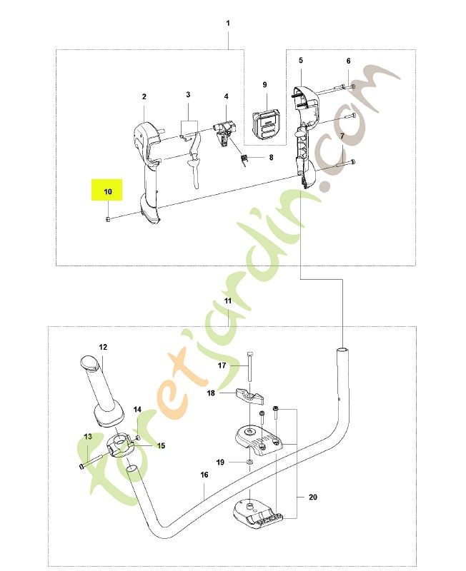 Ecrou husqvarna ref. 503221012