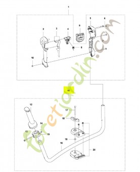 Guidon complet husqvarna réf : 593624002