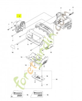 Capot moteur husqvarna réf : 590780901