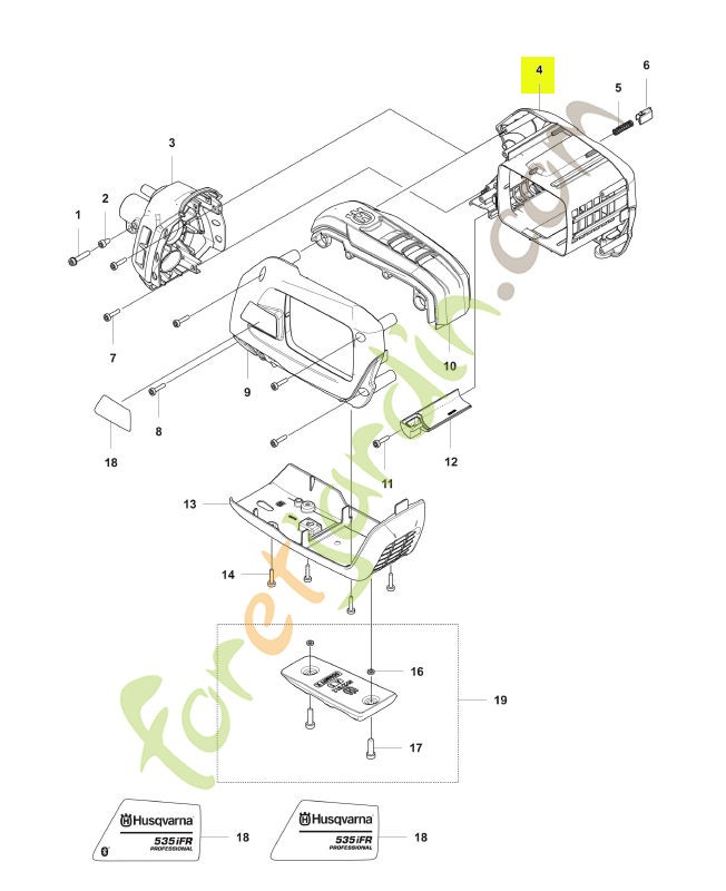Carter husqvarna réf : 590772501