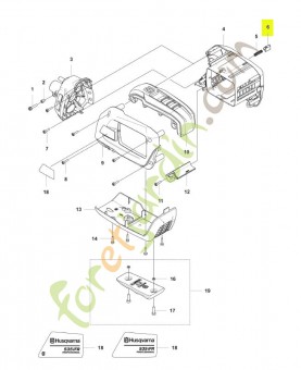 Bouton poussoir husqvarna réf : 577996601