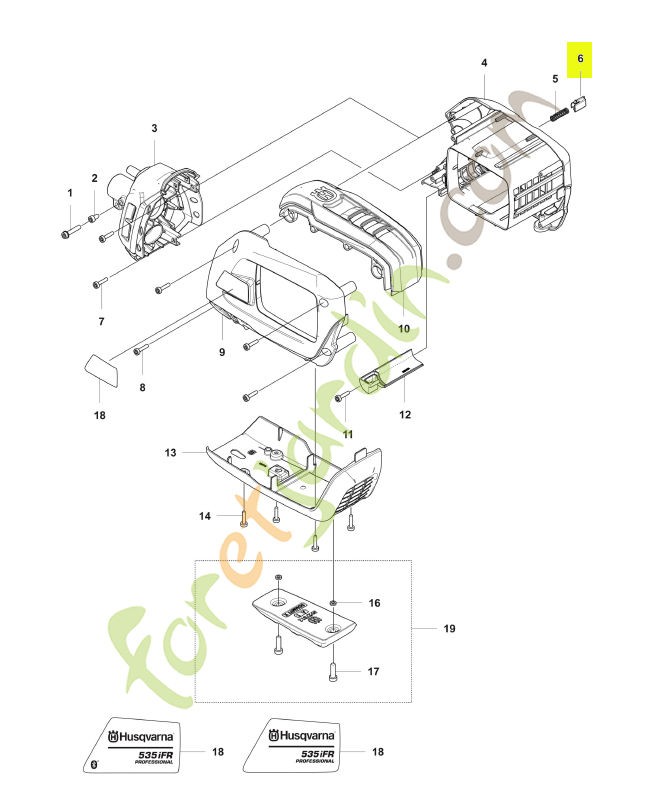 Bouton poussoir husqvarna réf : 577996601