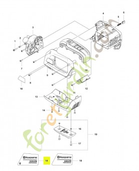 Autocollant husqvarna réf : 593349804