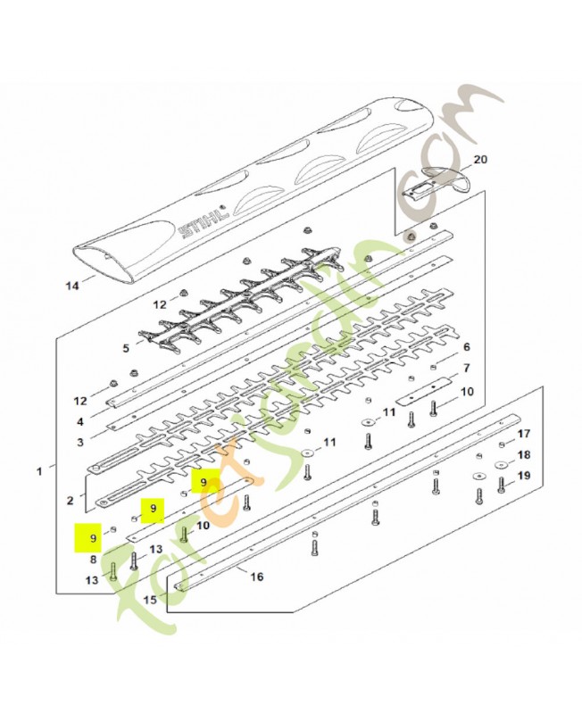 Douille 4,8 mm stihl réf : 4237-711-2500