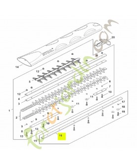 Glissière de guidage 600 mm / 24" T stihl réf. 4237-740-6501