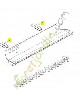 Agrafe stihl réf. HA02-748-0400