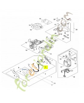 Levier de commande réf. Stihl HA02-430-2101