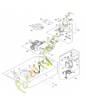 Jeu d'éléments de commande réf. Stihl HA02-007-3810